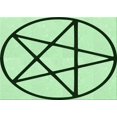 thumbnail image 1 of Ahgly Company Machine Washable Indoor Rectangle Transitional Mint Green Area Rugs, 2' x 4', 1 of 7