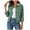 Green, variant on Women's Denim Jackets Cropped Long Sleeve Basic Button Down Crop Jean Shacket with Pockets