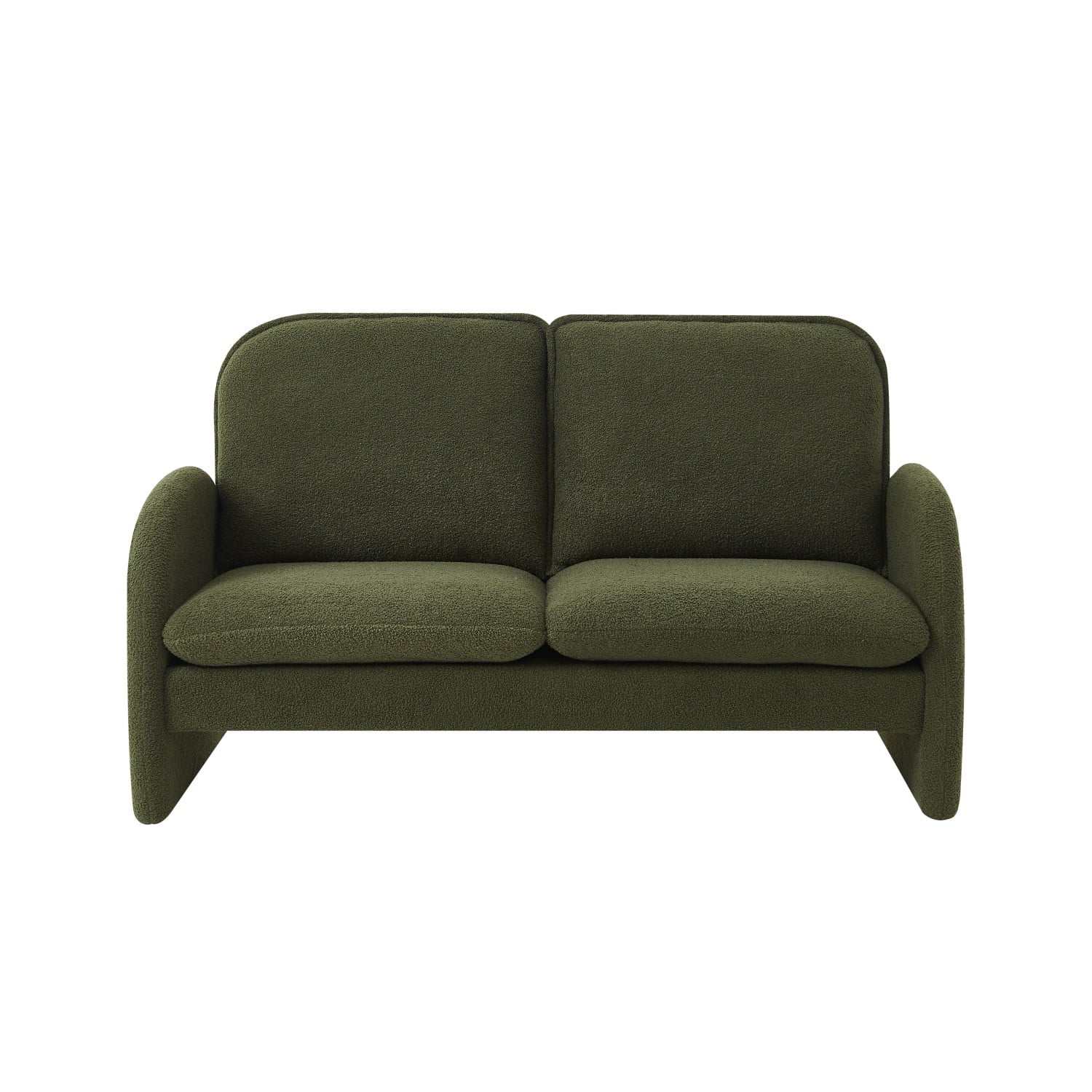 Gewnee 59" Loveseat Sofa Small Couch for Living Room, Sherpa Fabric Upholstered Loveseat Sofa Couch, Small Loveseat Sofa for Apartment, Bedroom