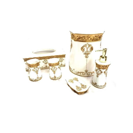 Elegant Bathroom Sets Empire Home Elegant 6 Piece High Quality Bathroom Ceramic Accessory Set - LIMITED QUANTITY AVAILABLE! ()