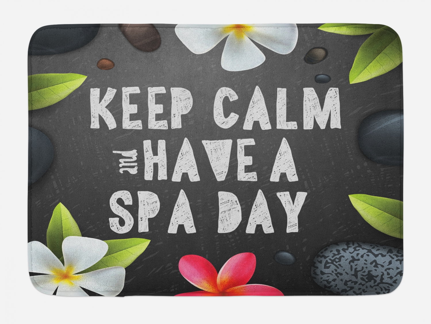 Zen Bath Mat, Keep Calm Have a Spa Day Quote Healthcare and Beauty ...