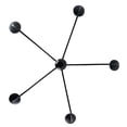 thumbnail image 4 of Elegant Traditional Black 5-Light  1-Tier Chandelier, Kitchen Island, 4 of 8