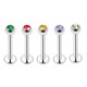 thumbnail image 5 of 5 juegos de dientes internos de acrílico, dientes externos, acero inoxidable, joyería para labios, hueso de oreja, uña, ceja en forma de T, uña para nariz, adorno para piercing, 5 of 6
