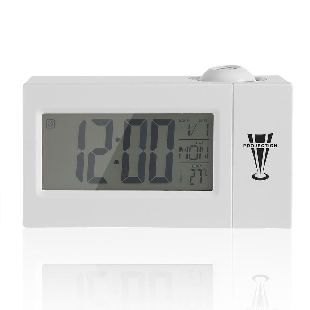 YLSHRF LCD Display Sound Control Ceiling Projection Clock ...