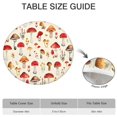 thumbnail image 6 of Red Mushroom Floral Light Beige Pattern Round Fitted Tablecloth with Elastic Edge,Dining Table Cover Waterproof,Outdoor Round Tablecloth for Camping,Dining,Indoor and Outdoor, 6 of 7