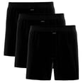 thumbnail image 1 of AMMANN Calzoncillos bóxer para hombre Pack de 3 - Basic Calzoncillos bóxer de punto de algodón, corte holgado, algodón Negro 3XL (XXX-Large), 1 of 4