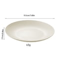 thumbnail image 3 of 1 Pack Unbreakable Dinner Plates Set, 7.6 Inch Plastic Plates, Dishwasher Safe, Lightweight Reusable Plate for Home, Camping, Party (White), 3 of 6