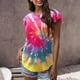 thumbnail image 2 of Top casual de manga corta para mujer con cuello redondo y estampado de degradado sexy de verano Fridja  ghk5704, 2 of 5