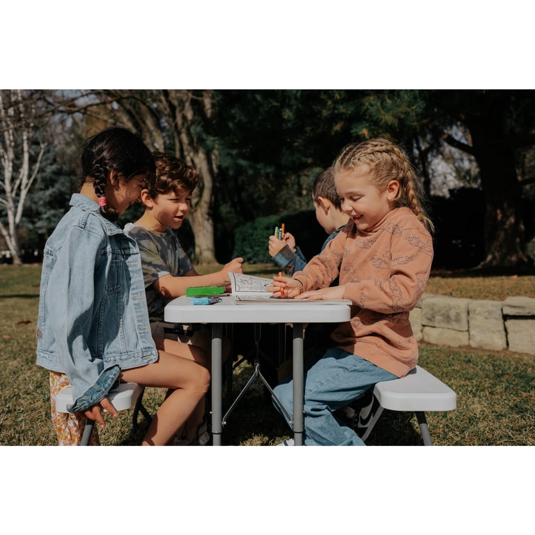 Stansport Compact Kids Picnic Table, White Foldable photo 8