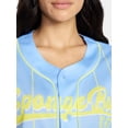thumbnail image 4 of SpongeBob SquarePants Women’s Graphic Cropped Baseball Jersey, Sizes XXS-XXL, 4 of 5