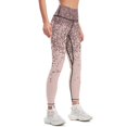 thumbnail image 2 of Speckled Rose Gold Glitter on Blush Pink Leggings Golf wear exercise clothing for Sports pants for Womens Leggings, 2 of 6