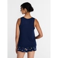 thumbnail image 4 of Joyspun Women's Tank Top and Shorts Pajama Set, 2-Piece, Sizes XS-3X, 4 of 6