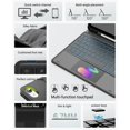thumbnail image 3 of Detachable Backlit Keyboard Case for iPad 10th/11th Gen A16, Trackpad & Pencil Holder，Black, 3 of 17