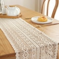 thumbnail image 4 of Fashion Table Runner with Tassels, Cotton Farmhouse Table Decoration, 4 of 5