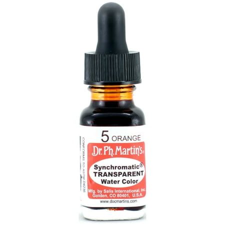 UPC: 0090385405507 | Dr. Ph. Martin s Synchromatic Transparent Water Color  0.5 oz  Orange (5)