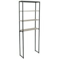 thumbnail image 3 of Sunnydaze Industrial-Style 4-Tier Over-the-Toilet Shelf, Oak Gray, 3 of 8