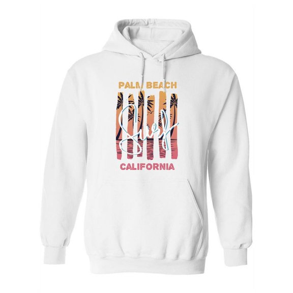 Surf And Palm Beach 80's Style, Hoodie Women -Image by Shutterstock, Female XX-Large