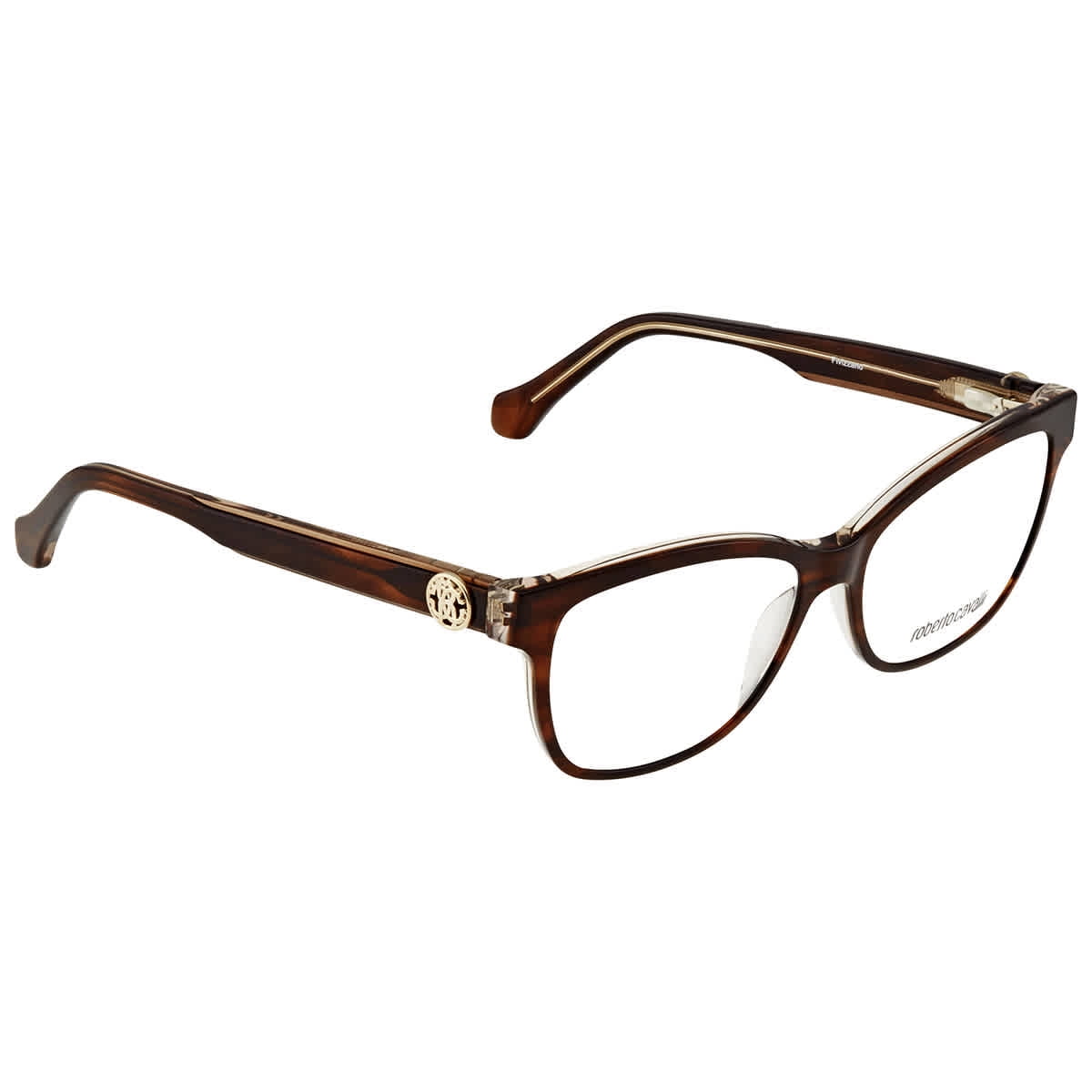 Roberto Cavalli Brown Metal Glasses (Frames) main image 1