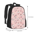 thumbnail image 3 of Daiia Easter Rabbit Backpack for Men and Women -Durable Backpack Large Capacity, Water-Resistant Bag with Adjustable Straps and Laptop Compartment, 3 of 9