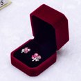 thumbnail image 1 of Visland Velvet Engagement Wedding Earring Ring Pendant Jewelry Display Box Gift Case, 1 of 7