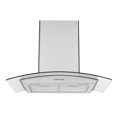 thumbnail image 2 of Ancona 30 Po. Hotte Murale Convertible en Verre en Acier Inoxydable, 2 of 6
