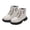 White, variant on CYRBOKO Ankle Boots for Girls, Fall Winter Lace Up Non-slip Side Zip Girls Riding Boots White Size 10 (Little Kids)