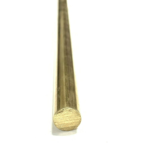 3/8" .375" C360 Brass Solid Round Bar Rod H02 12" Piece
