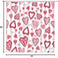thumbnail image 4 of Valentine''s Day Shower Curtain Pink Love Hearts Romantic Valentine Fabric Bathroom Decor Set with Hooks(84" Wx72 H), 4 of 4