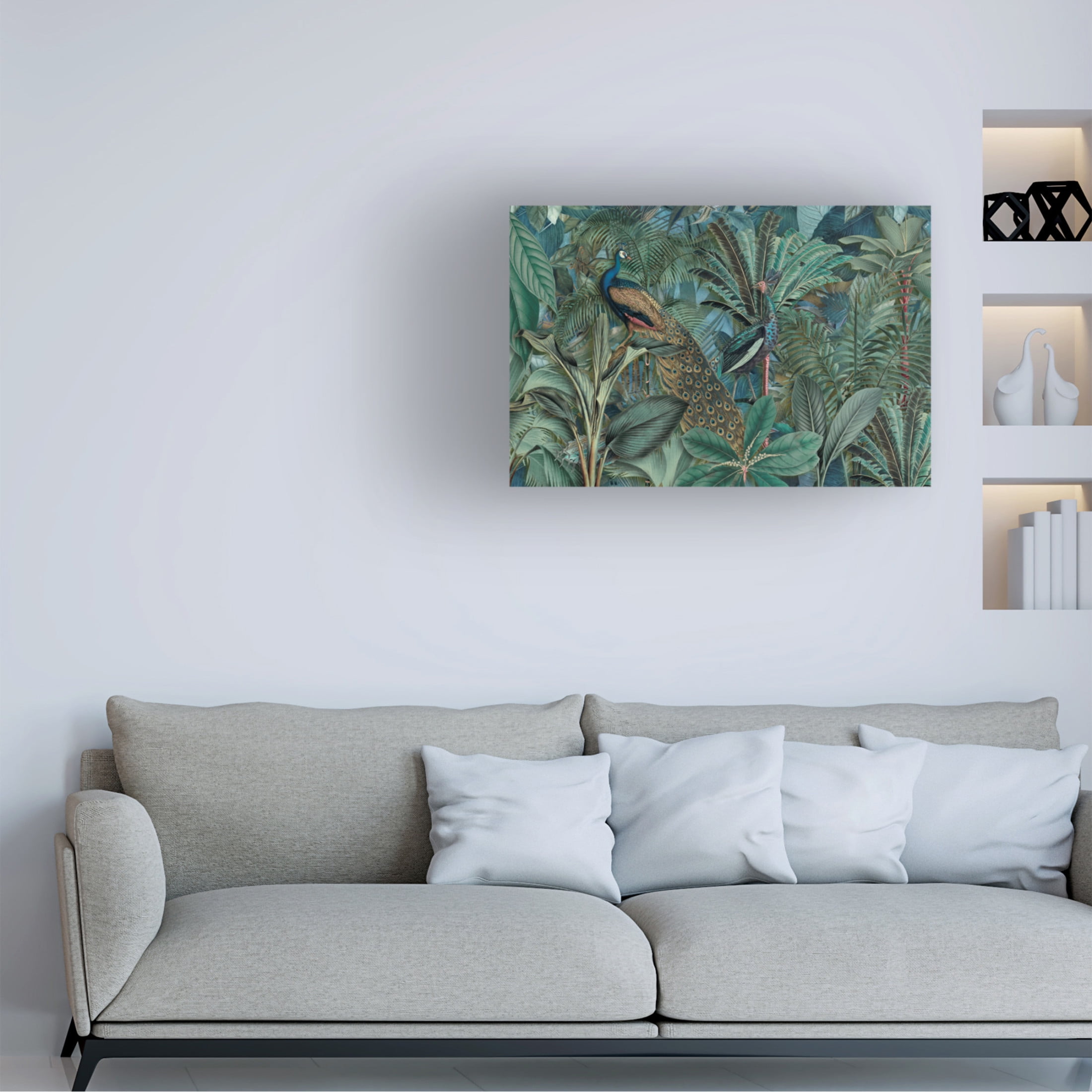 Trademark Fine Art Andrea Haase Jungle Birds Garden No2 Canvas Wall Art