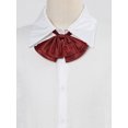 thumbnail image 4 of Corbatas de lazo ajustables pre-atadas para mujeres INSPIRE CHIC para uniforme casual rojo profundo tamaño único, 4 of 4