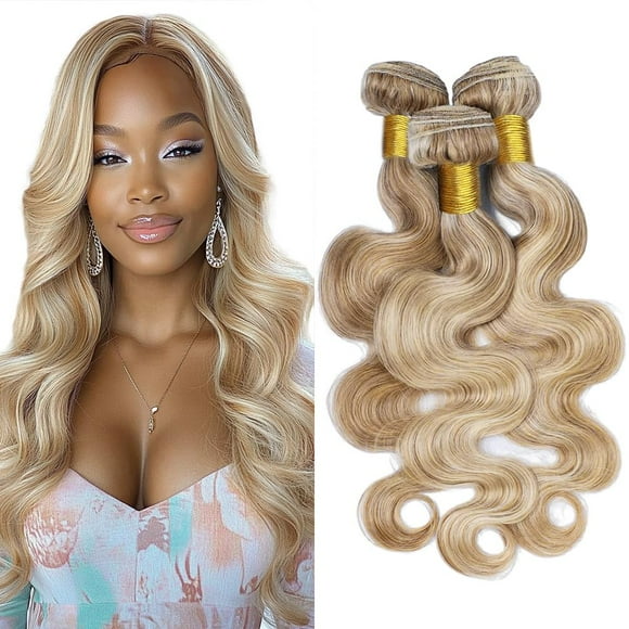 Extensiones de cabello Dokksiiia Highlight Honey Blonde Body Wave