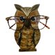 thumbnail image 2 of ZHAOCHENG Soporte para gafas con cabeza de animal Nied de madera 3D (búho), 2 of 3