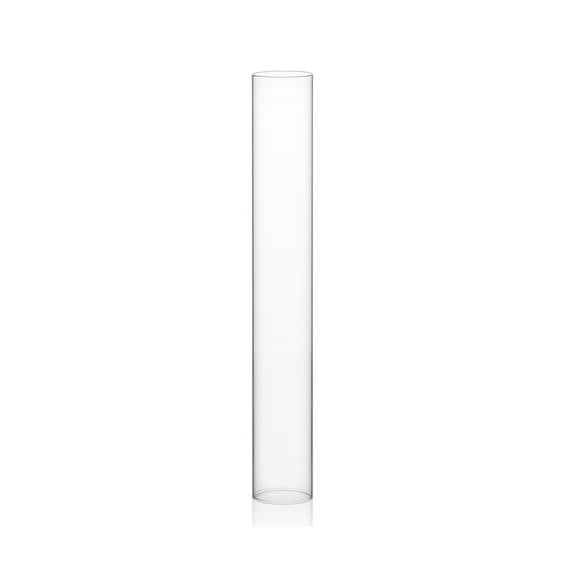 WGV Clear Hurricane Candle Shade Chimney Tube - 2" Wide x 14" Height, Good quality, Heavy Weighted Base - 1 Pc