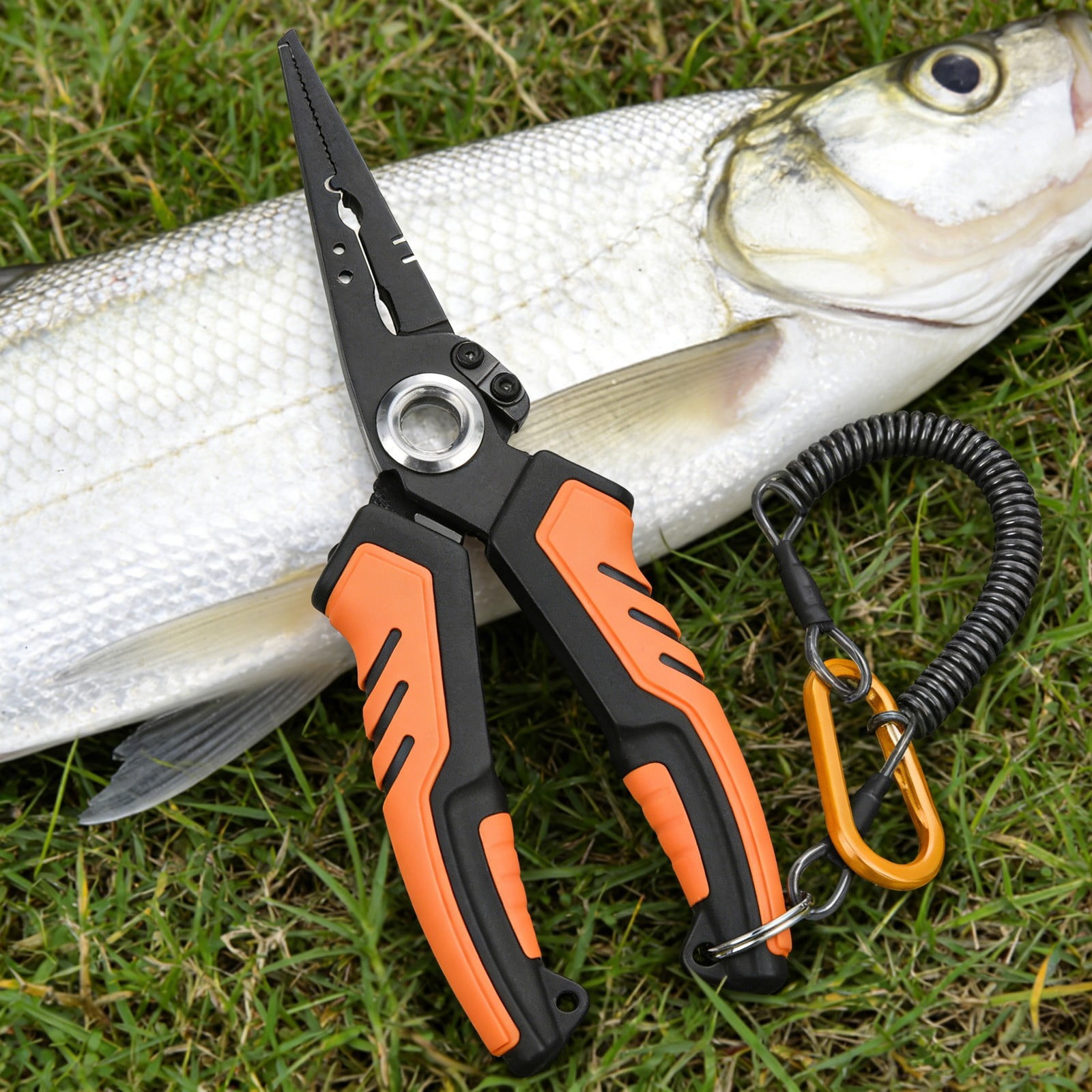 JZCHUNTOY Multifunctional Fishing Pliers, 1 Set with Lanyard