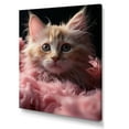 thumbnail image 2 of Designart "Bathing Cuddly Kittens In The Bathroom III" Bathroom Wall Art Living Room, 2 of 7