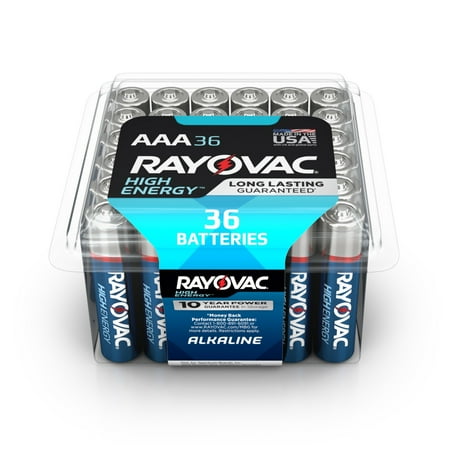 Rayovac High Energy Alkaline, AAA Batteries, 36 Count