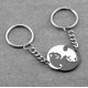 thumbnail image 2 of Parejas Llaveros Acero inoxidable Ying Yang Cat Tai Chi Pieza de rompecabezas Amistad BBF Mejor amigo Llavero Anillo WD.WDQZL Hogar, 2 of 4