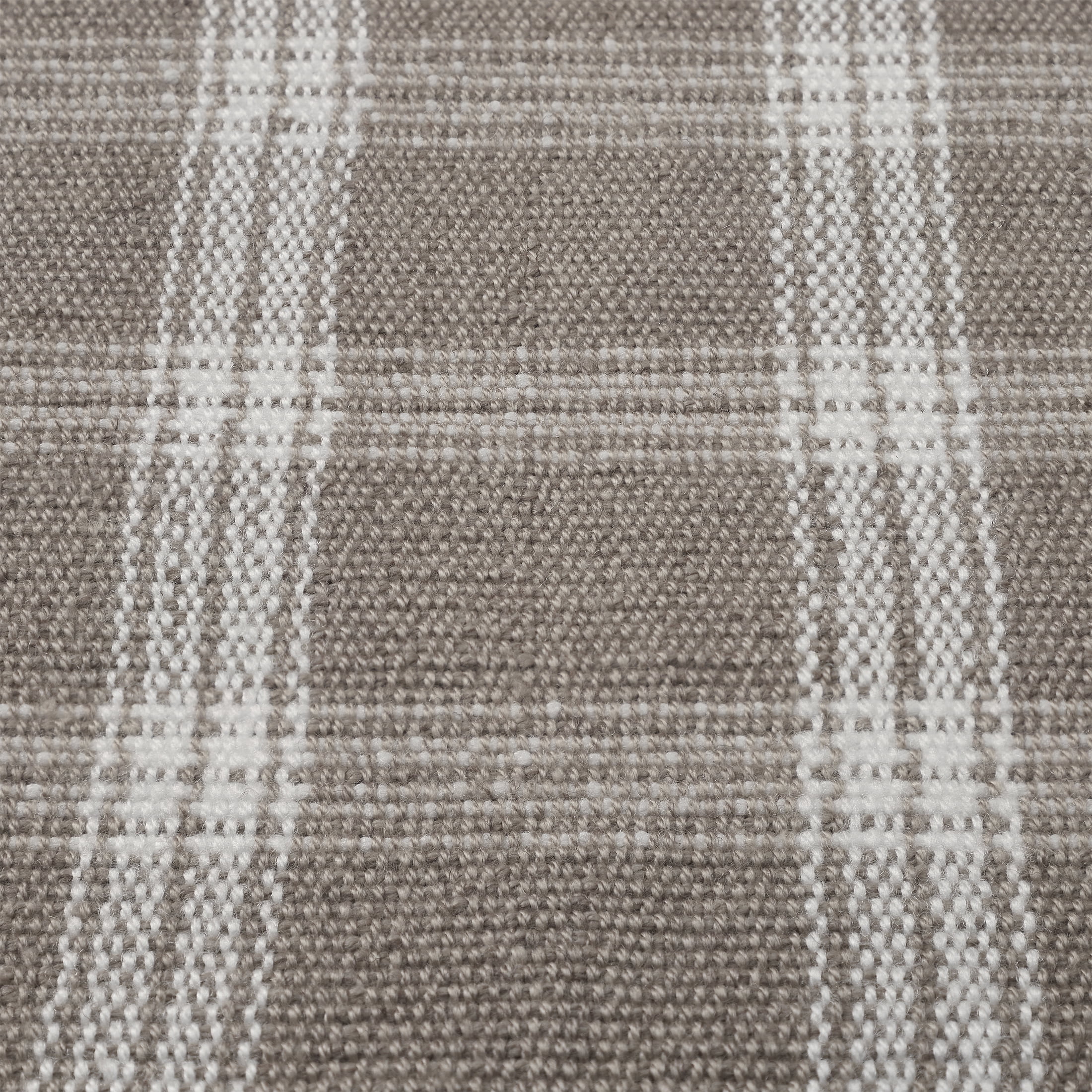 My Texas House Taupe Tanner Check Indoor/Outdoor Layering Rug, 24" x 38"