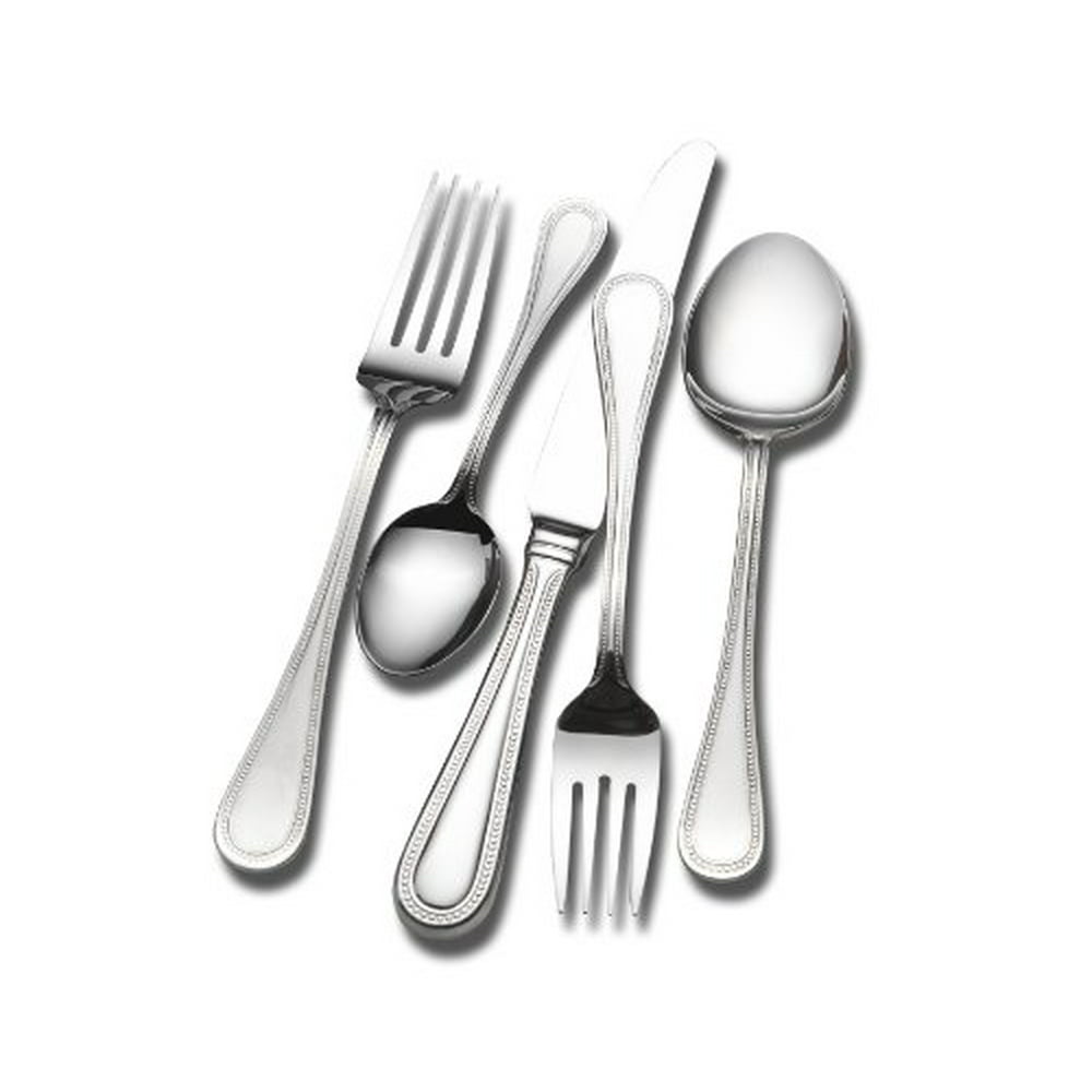 Wallace Continental Bead 18/0 Stainless Steel Flatware, 78-Piece Set 18 0 Stainless Steel Silverware