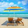thumbnail image 1 of Gymax 7.2ft Beach Umbrella Outdoor Patio Garden w/ Carrying Bag Sand Anchor Rainbow, 1 of 10