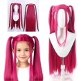thumbnail image 3 of Exquisite For Rumi Wig, Long Purple Braid Wigs for Kids Girls, Halloween Anime Cosplay Costume Wig, 2026 New Halloween Party Accessories Props (Purple, 3 of 5