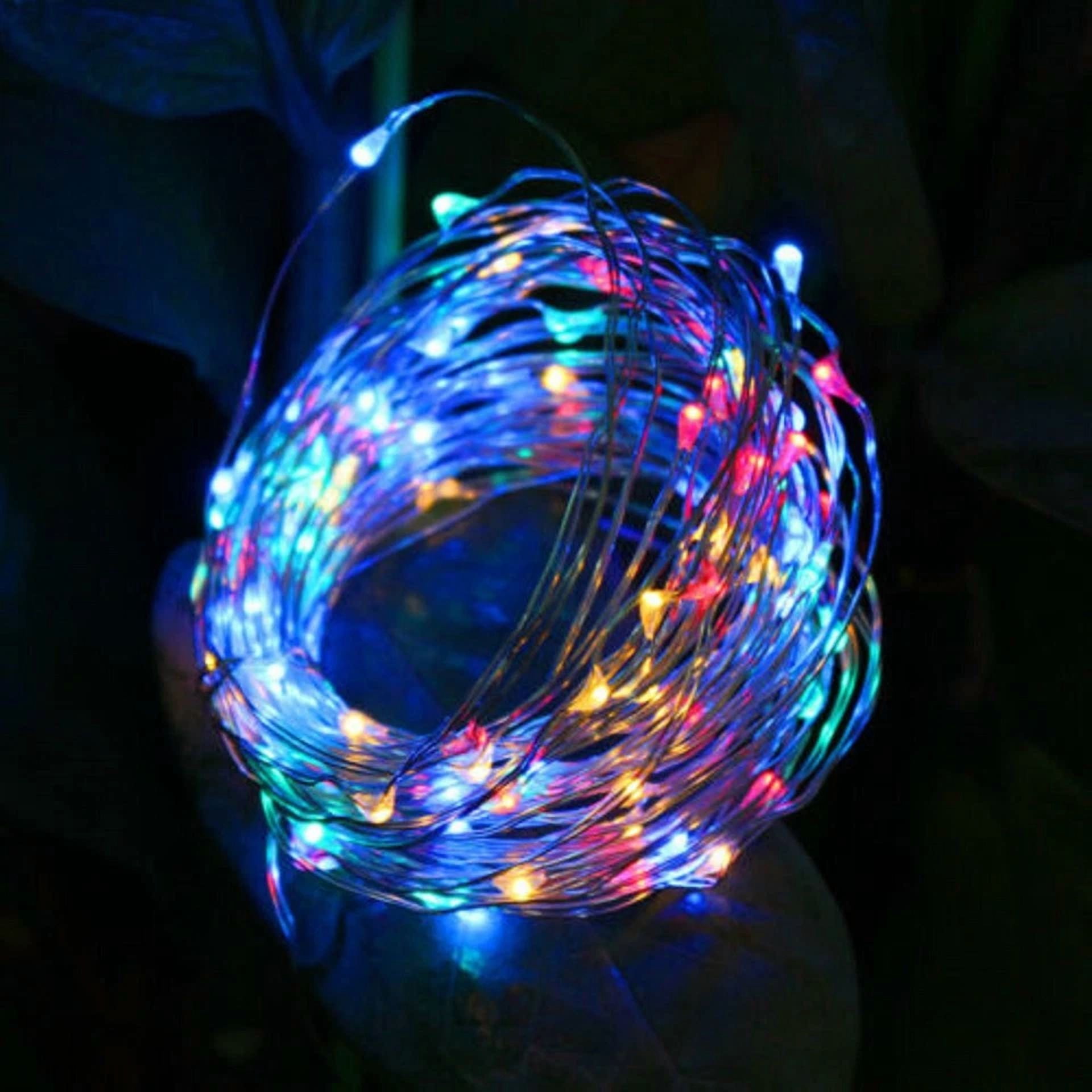 PURELY- Solar Led Powered Fairy String Rope Strip Lights Waterproof Outdoor Garden Patio