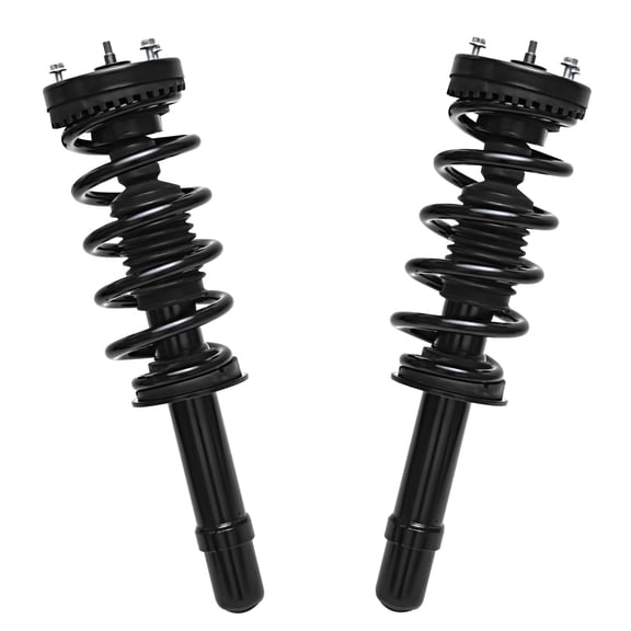 Detroit Axle - AWD Front Struts for 2012-2016 Chrysler 300, 2011-2016 Dodge Charger, 2013 2014 2015, 2 Struts & Coil Spring Assembly Driver Passenger Side Suspension Ready Strut Shock Replacement