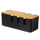 thumbnail image 2 of Caja de gestión de cables con tapa de madera 30,4 x 12,3 x 11,6 cm organizador de cables ABS, 2 of 8