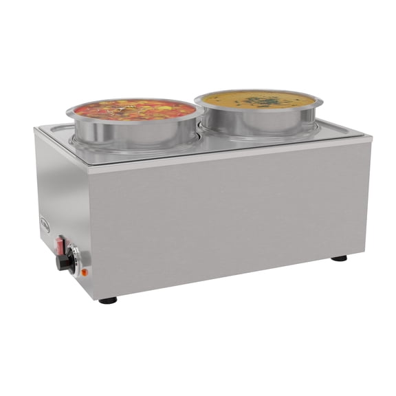 KoolMore 8 Qt. Two-Pot Electric Countertop Food Warmer.
