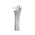 thumbnail image 2 of Fine Fixtures Windfield Pedestal, Elegant One Piece Pedestal Sink, Corner Faucet Hole, Vitreous China, 2 of 8