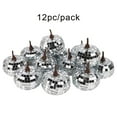 thumbnail image 5 of Decorative Desktop Ornament Glittering Disco Pumpkin for Halloween Reflective Foam Fall Stylish Silver Pumpkin for Indoor Celebrations and Parties 12PCS, 5 of 8
