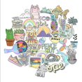 thumbnail image 1 of 50xpc Graffiti Sticker Luggage Refrigerator Phone Water Cup Sticker, 1 of 5