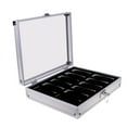 thumbnail image 2 of Milaget 12 Slot Aluminum Wristwatch Watch Display Storage Case Box Showcase Lockable . 12 Slots, 2 of 5