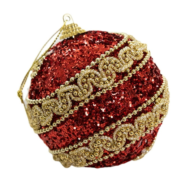 Hanging Lighted Christmas Decorations for Crafts Christmas Topper 8cm Foam Glittering Christmas Christmas Tree Pendant Christmas Decorations Christmas Tree Decoration Christmas